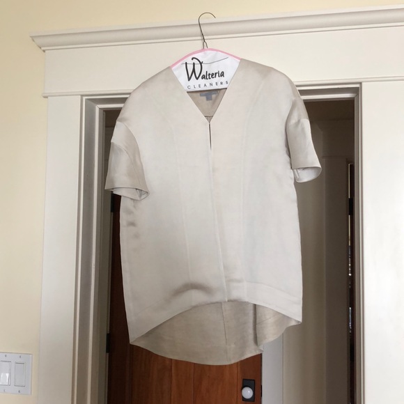 COS short sleeve satin linen jacket - Picture 4 of 4